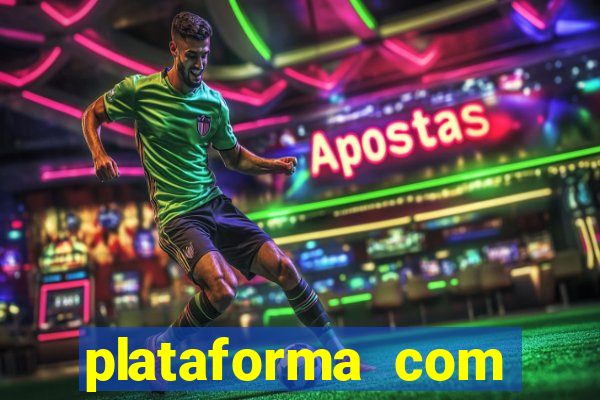 plataforma com chuva de dinheiro